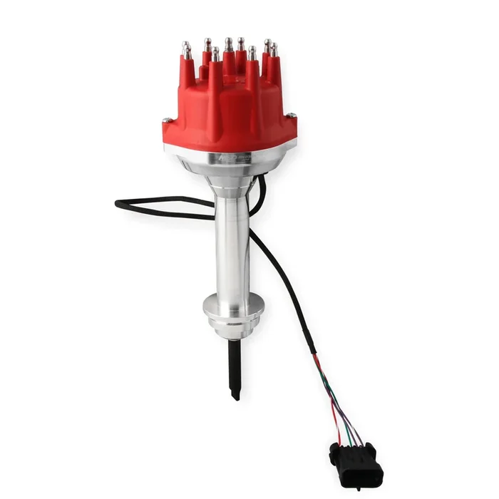 MSD Pro Billet Dual Sync EFI Distributor – Magnetic Pickup – Electronic Advance – HEI Style Terminal – Red – Mopar RB-Series/426 Hemi