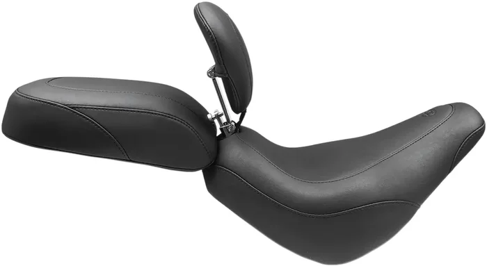 Mustang Wide Tripper Smooth Passenger Seat For Harley Softail Street Bob 2018-2025