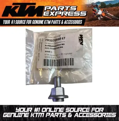NEW OEM KTM FUEL CONNECTOR M8 250 350 450 500 XCF SXF FACTORY 78107088017