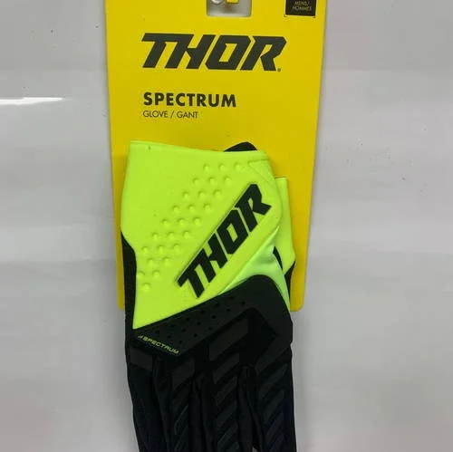 New Thor Spectrum Moto Gloves Size Small – Black/Acid