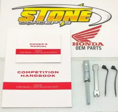 OEM 2025 Honda CRF150R CRF150RB Owner’s Manual Competition Book Spoke Lug Wrench