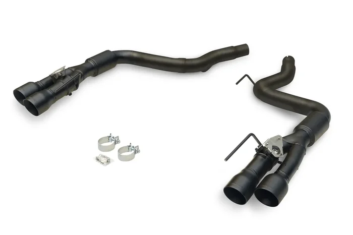 Outlaw Axle-Back Exhaust (Black Tips) for Mustang 5.0L GT 2024+ | #818159 | Flowmaster