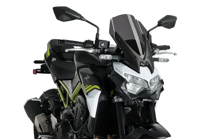Puig Hi-tech Parts 561-03841D 3841F WINDSCREEN NAKED NEW GEN TOURING DARK SMOKE KAW