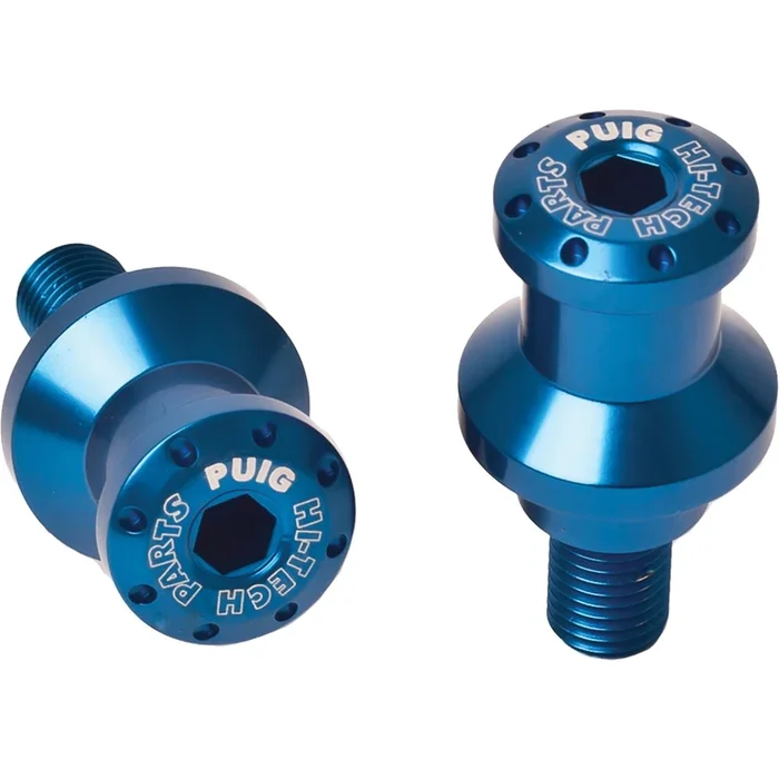 Puig Swingarm Spools Hi-Tech 6mm Blue 2 Pack [MPN: 5922A]