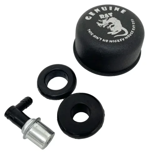 Push in Breather Cap Black Ratrod**