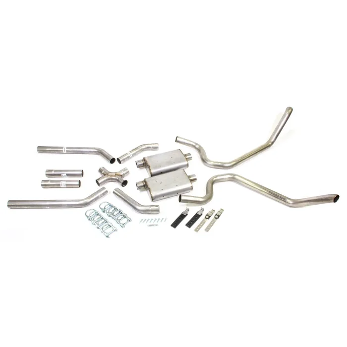Pypes Performance Exhaust Street Pro X-Pipe System Exhaust System Cat Back 2-1/2 ” Diameter 2-1/2 ” Tips – Stainless