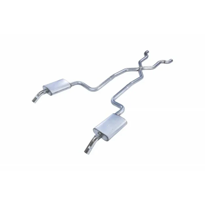Pypes Street Pro X-Pipe System Header-Back Exhaust System – Dual Rear Exit – 2-1/2 in Diameter – Chevy Corvette 1974