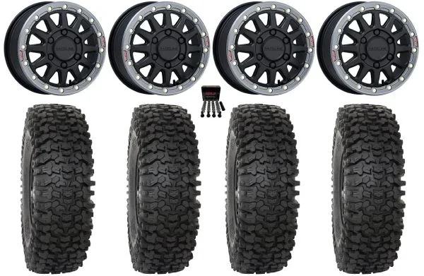 Raceline Alpha Bdlk 15×6.5 Wheels Gm 32″ RC500 Tires Can-Am Maverick R