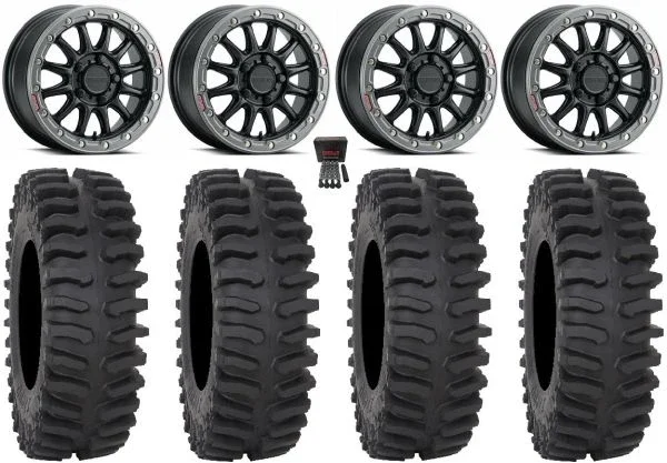 Raceline Alpha Bdlk 15″ Wheels Bk 30″ XT400 Tires CFMoto UForce U10 Pro / U10 XL Pro / ZForce Z10 / Z10-4