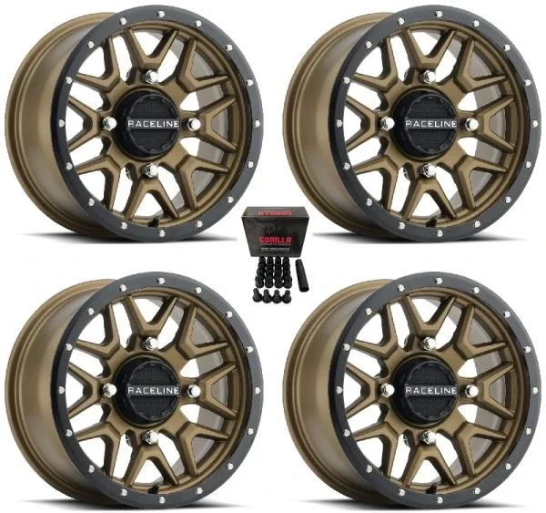 Raceline Krank ATV Wheels/Rims Bronze 14″ Can-Am Commander Maverick Renegade Outlander Defender