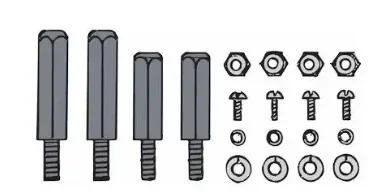 Radiator Shield Bumper Arm Bolt Set A-16528 A16528BS