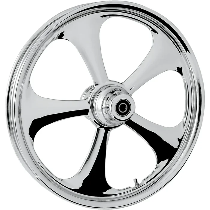 RC COMPONENTS 0201-1448 21350-9917-92C One-Piece Forged Aluminum Wheel — Nitro – Front – Dual Disc/without ABS – Chrome – 21×3.5 – ’00-’07 FLT