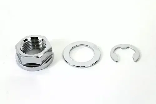 Rear Axle Nut Kit Zinc for Harley Davidson by V-Twin 44-0242