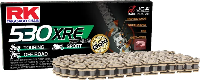 Rk 530 XRE – Drive Chain – 114 Links – Gold