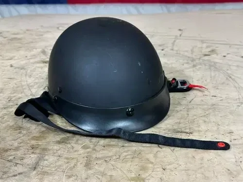 Road Bike Helmet Black Size L Skull Cap Open Face Chopper Style