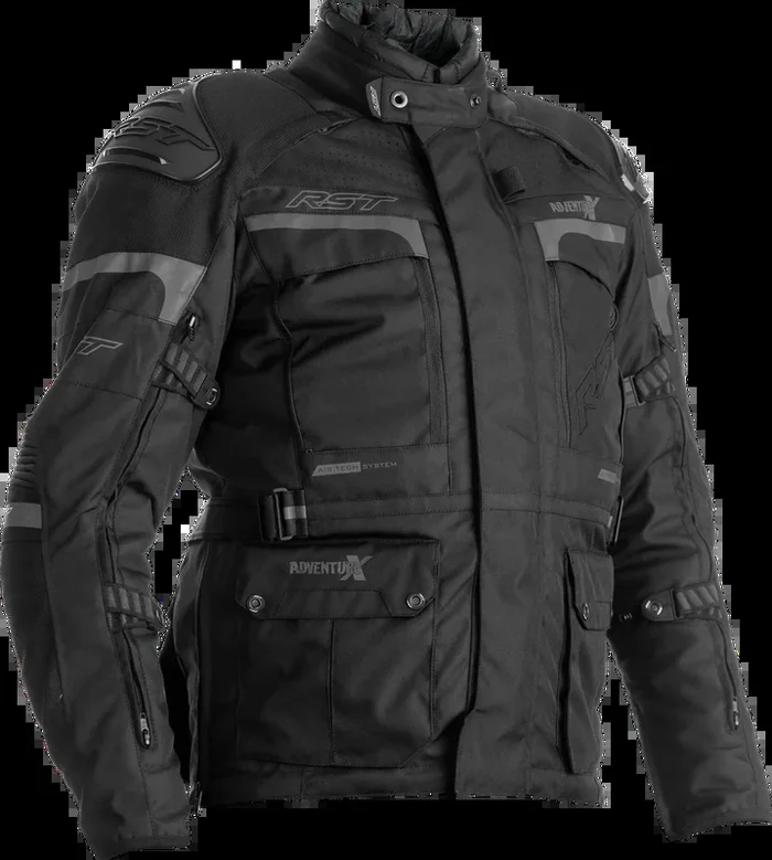 Rst 556-2409042 102409BLK-42 PRO SERIES ADVENTURE-X CE JACKET BLACK/BLACK TEXTILE MD