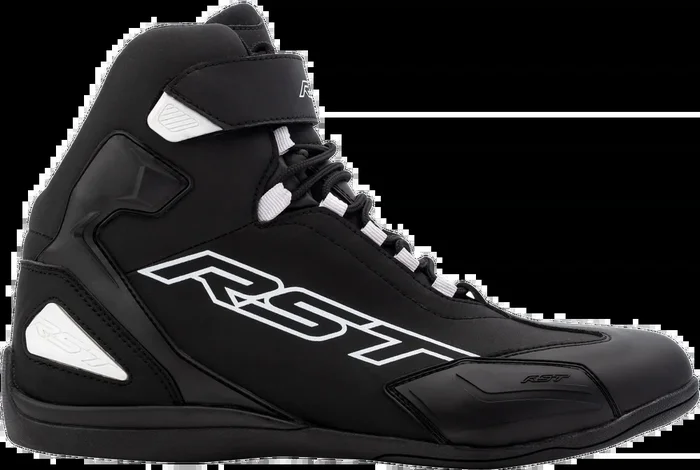 Rst 556-3053047 103053BLK-47 SABRE MOTO SHOE CE BOOT BLACK / BLACK / WHITE SZ 13