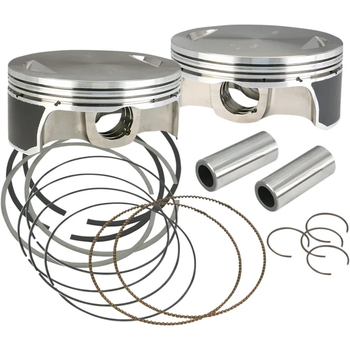 S&S CYCLE 0910-3658 106-3872A Forged Piston Kit for Hot Set Up Kits® – +.010 “