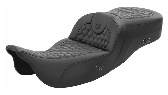SADDLEMEN 0801-1559 808-07B-190HCT Honeycomb Roadsofa™ – without Backrest – Extended Reach – Heated – FL 08-23