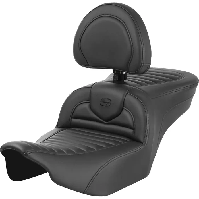 SADDLEMEN 0801-1770 823-07-202B0 Roadsofa™ Seat – with Backrest – Tuck-n-Roll – FLTR/FLHX 23-24