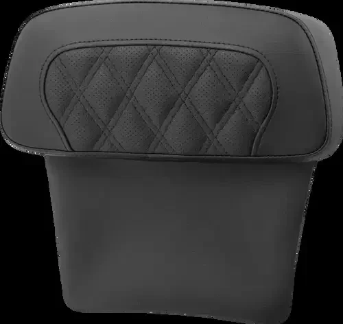SADDLEMEN Chopped Tour Pak Backrest Pad – RoadSofa* – Perforated Black Fits w/