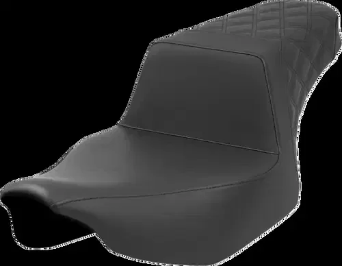 SADDLEMEN Step-Up Fits Seat – Rear Lattice Stitch – Black – FL ’23-’24