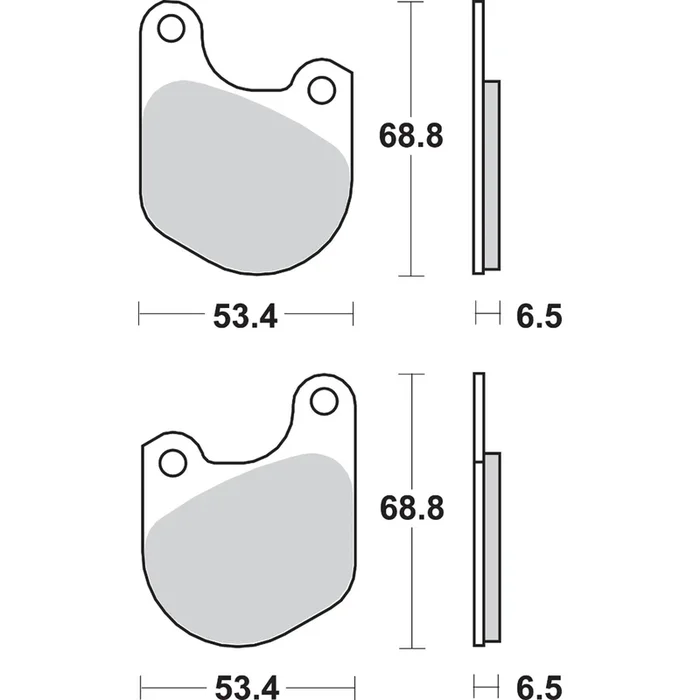 SBS Ceramic Brake Pads for Harley-Davidson [MPN: 537H.HF]