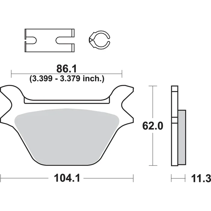 SBS Ceramic Brake Pads for Harley-Davidson [MPN: 669H.HF]