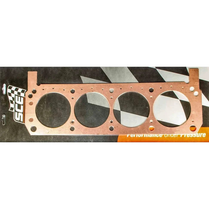 SCE Pro Copper Cylinder Head Gasket – 4.060 ” Bore – 0.050 ” – Copper – Passenger Side – SB Ford