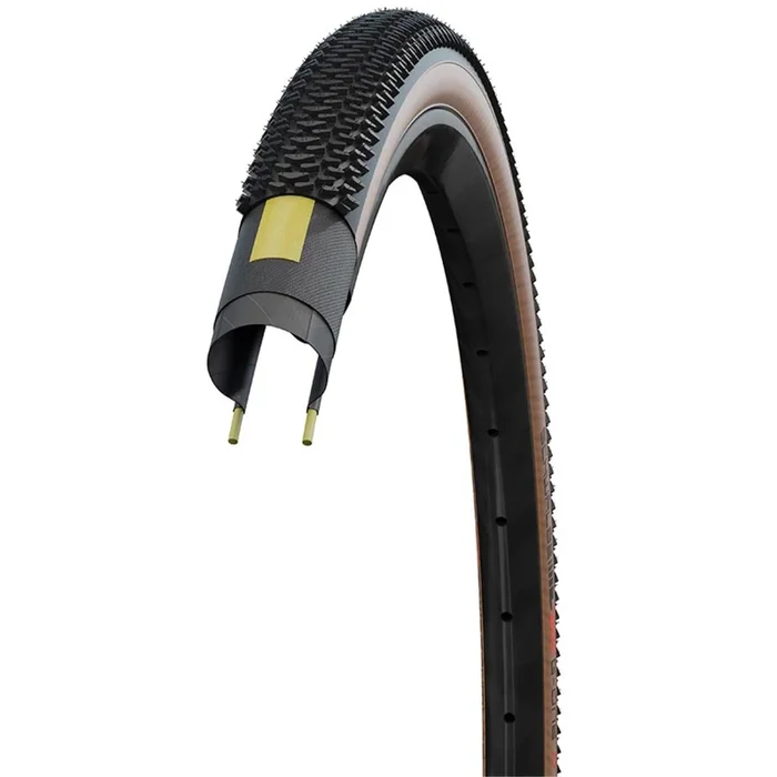 Schwalbe G-One R Tire – 700 x 45, Tubeless, Folding – Black/Transparent 11654298.01