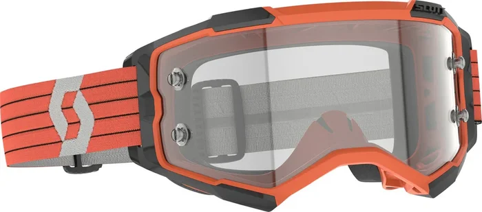 Scott 51-5570 274514-1011113 FURY GOGGLE ORANGE/GREY CLEAR WORKS