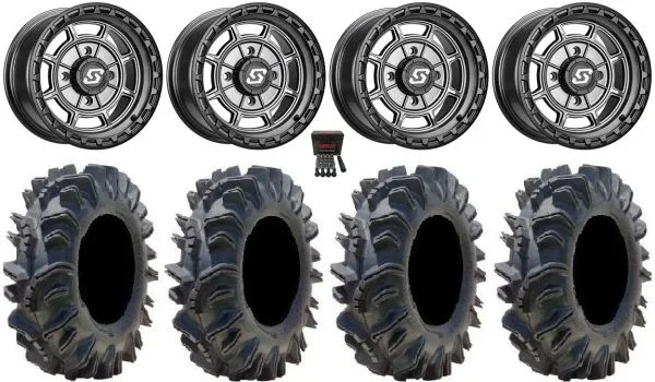 Sedona Rift 14″ Wheels Grey 32″ Terminator Tires Polaris Sportsman / RZR / Ranger