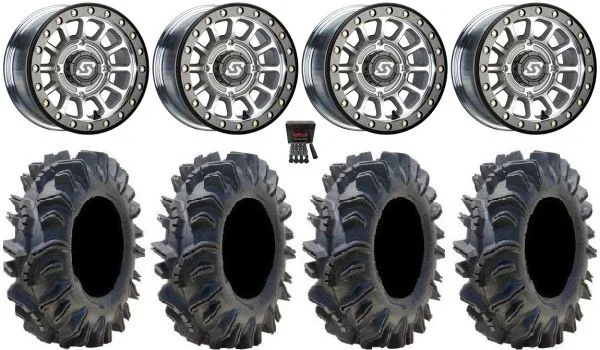 Sedona Sano Bdlk 14″ Wheels Ct +30mm 32″ Terminator Tires Polaris RZR XP 1000 / PRO XP / Ranger XP 900/1000