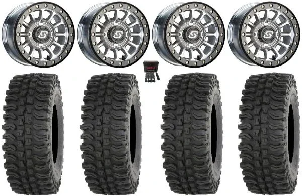 Sedona Sano Bdlk 15×6 Wheels Ct 32″ BDC Tires Polaris Sportsman / RZR / Ranger