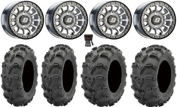 Sedona Sano Beadlock 14″ Wheels Cast 27″ Mud Lite XL Tires Kawasaki Mule Pro FXT KRX / Yamaha Wolverine RMAX / YXZ 2019+