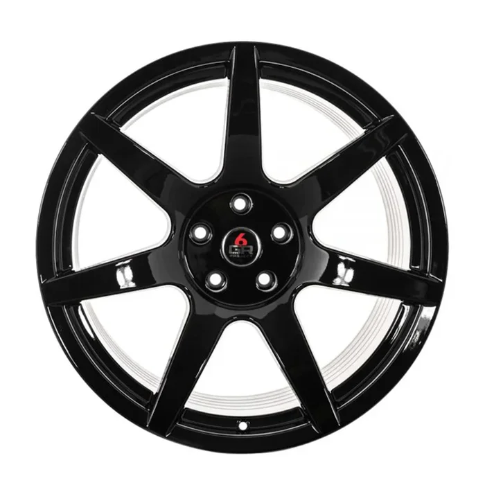 SEVEN Spoke Gloss Black 19×10 & 19×11 (Staggered) Wheel Set for Mustang 2005-23 & 2024+ | Project 6GR