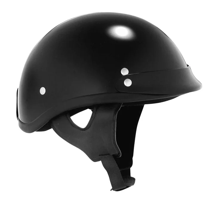 Skid Lid Helmets Traditional Helmet – Black – XS [MPN: U-70A BLK XS]