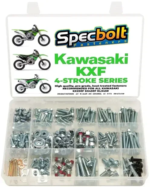 SPECBOLT 250pc KXF Kawasaki OE Replacement Bolt Kit KXF250 KXF450 KX250F KX450F