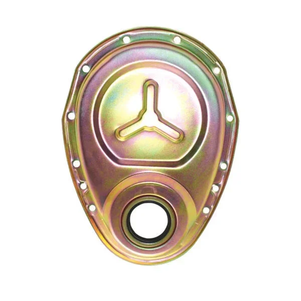 Specialty Products 1-Piece Steel Timing Cover – Cadmium – Small Block Chevy