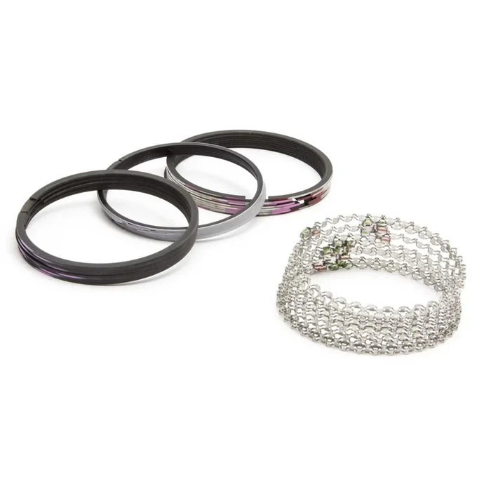 Speed-Pro Standard Gap Plasma Moly Piston Ring Set – 4.125 ” Bore (+.040 “) – Top Ring: 1/16 “, 2nd Ring: 1/16 “, Oil Ring: 3/16 “, Oil Tension Ring: Standard