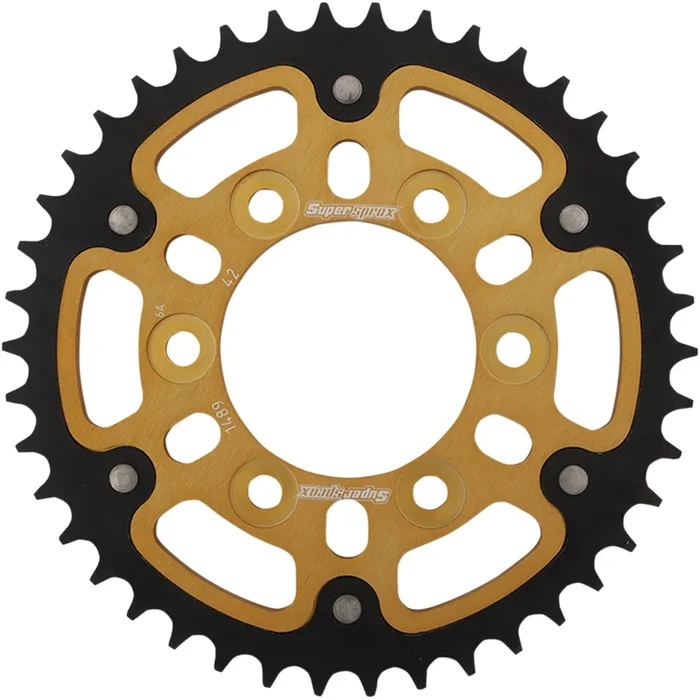 SUPERSPROX 1210-2198 RST-1489-42-GLD Stealth Rear Sprocket 42 tooth – gold – kawasaki