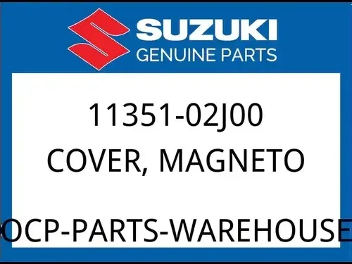 Suzuki OEM Part 11351-02J00 COVER, MAGNETO