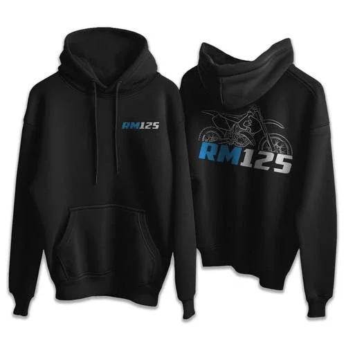 Suzuki RM125 1999-2000 Hoodie, Motorcycle Hoodie Pullover for Riders