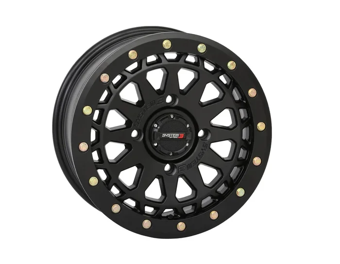 System 3 3-156538 15S3-6538 SB6 BL WHEEL 15X7 6+1 (+45MM) 4/137 MATTE BLACK