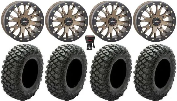 System 3 SB-4 Bronze (6+1) 15″ Wheels 35″ Crawler XG Tires Polaris Sportsman / RZR / Ranger
