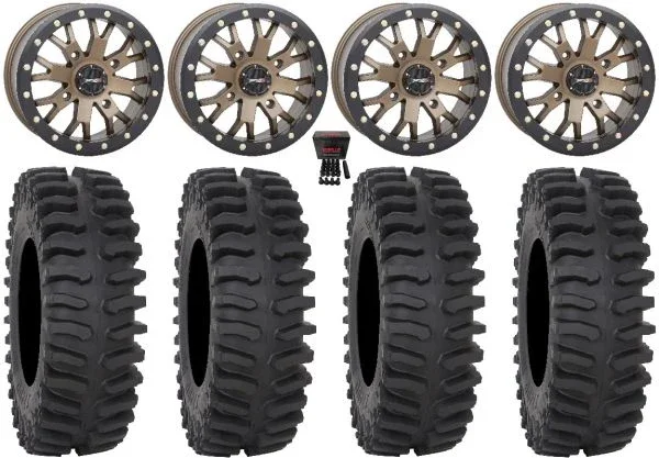 System 3 SB-4 Bronze (6+1/4+3) 15″ Wheels 30″ XT400 Tires Can-Am Defender