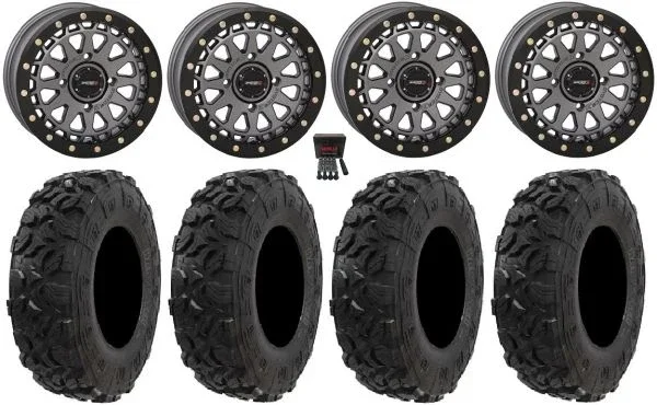 System 3 SB-6 15″ Wheels Gm (6+1) 32″ Harvester Tires Can-Am Commander Maverick Renegade Outlander Defender