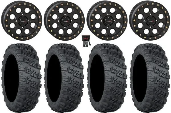 System 3 SB-7 15″ Wheels Black (5+2) 33″ Versa Cross V3 Tires Polaris RZR XP 1000 / PRO XP / Ranger XP 900/1000