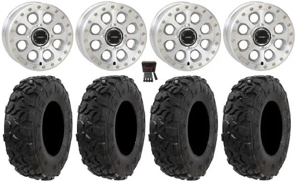 System 3 SB-7 15″ Wheels Mh (6+1) 30″ Harvester Tires Kawasaki Mule Pro FXT KRX / Yamaha Wolverine RMAX / YXZ 2019+