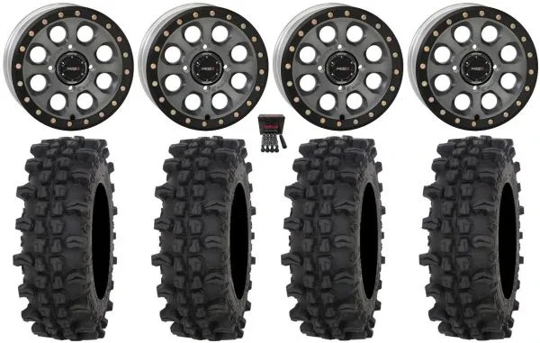 System 3 SB-7 15″ Wheels Titanium (6+1) 32″ ACP Tires Polaris Sportsman / RZR / Ranger